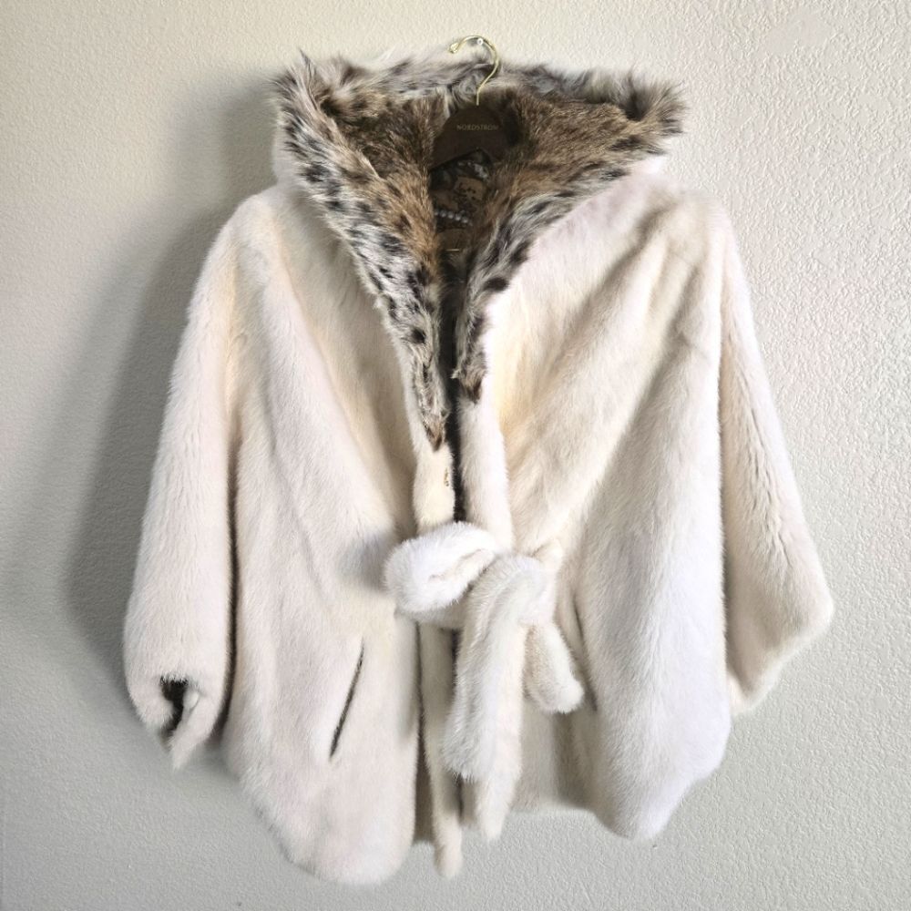 Mink Leopard coat jacket RARE